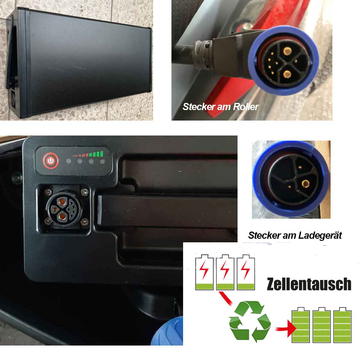 edinger Lithium Akku Batterie passend für Futura Classico, Hawk, ediMove Ginabella 72 Volt 20AH