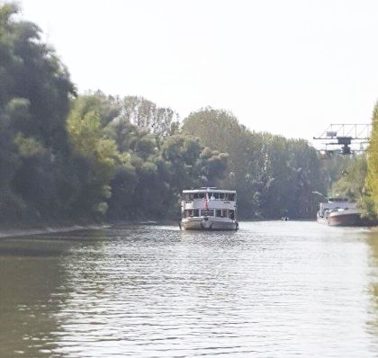 Fahrgastschiff Europa im Altrhein