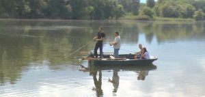 angler auf dem lampertheimer altrhein