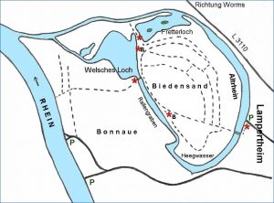 Karte mit Fretterloch