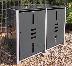 Mülltonnenbox mit Klappdeckel