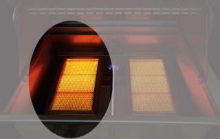 Sizzle Zone Brenner in Aktion