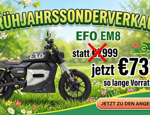 Elektromotorrad EFO EM8 Frühjahr-Sale