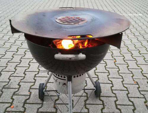 Weber Kugelgrill trifft Feuerplatte